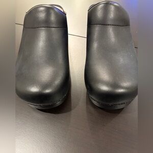 DANSKO Karl Men’s EU 45 US 11.5 - 12 Open Back Clog Oiled Black Leather NWB!